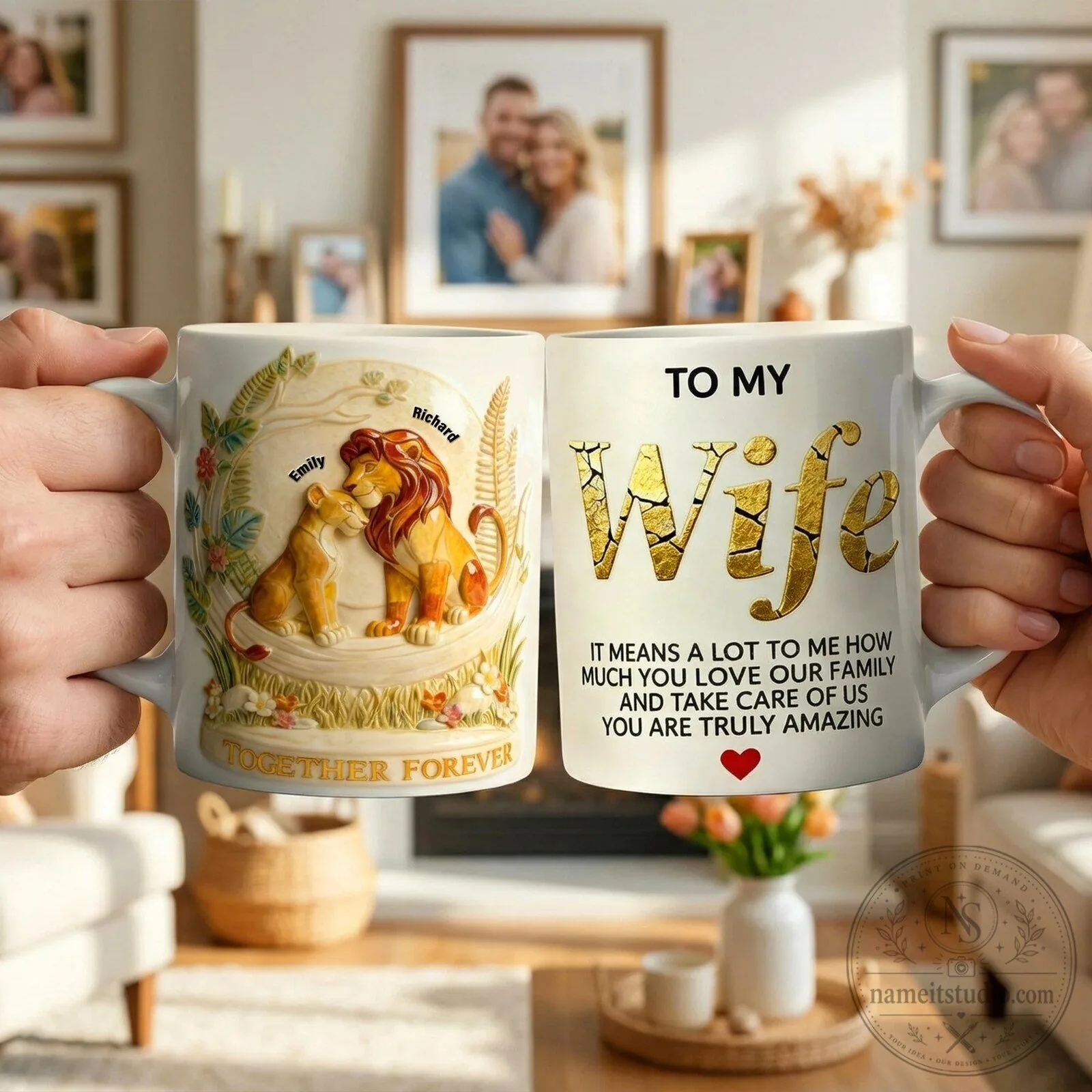 Lion King Together Forever Personalized Coffee Mug for Wife 10 Lion King Together Forever Personalized Coffee Mug for Wife