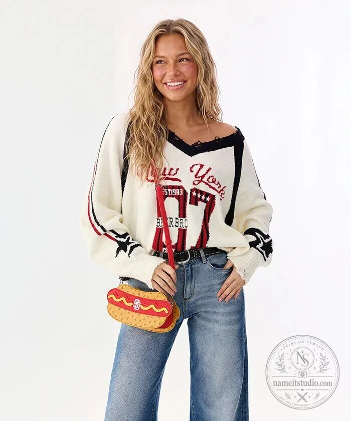 San Diego Padres Hot Dog Shaped Crossbody Bag 16 San Diego Padres Hot Dog Shaped Crossbody Bag