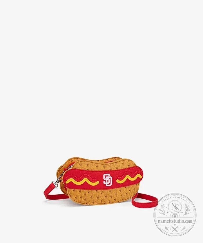 San Diego Padres Hot Dog Shaped Crossbody Bag 18 San Diego Padres Hot Dog Shaped Crossbody Bag