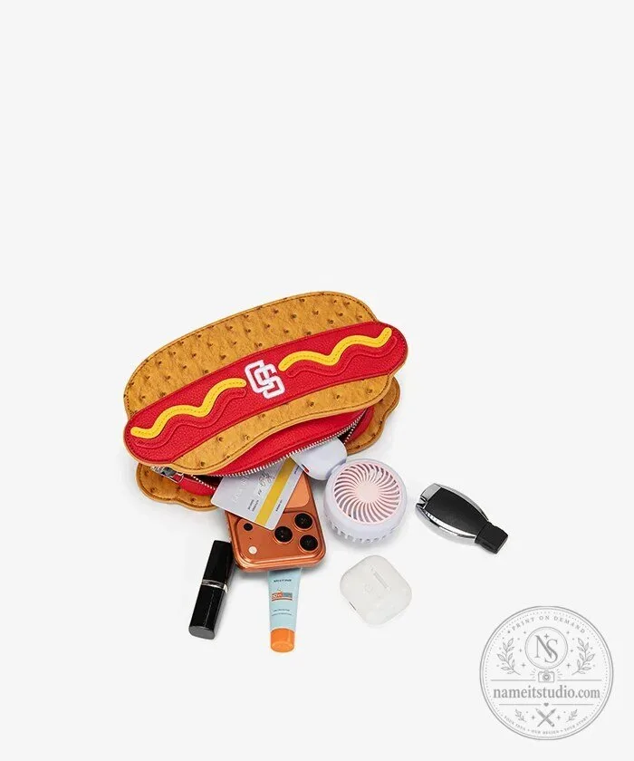 San Diego Padres Hot Dog Shaped Crossbody Bag 23 San Diego Padres Hot Dog Shaped Crossbody Bag