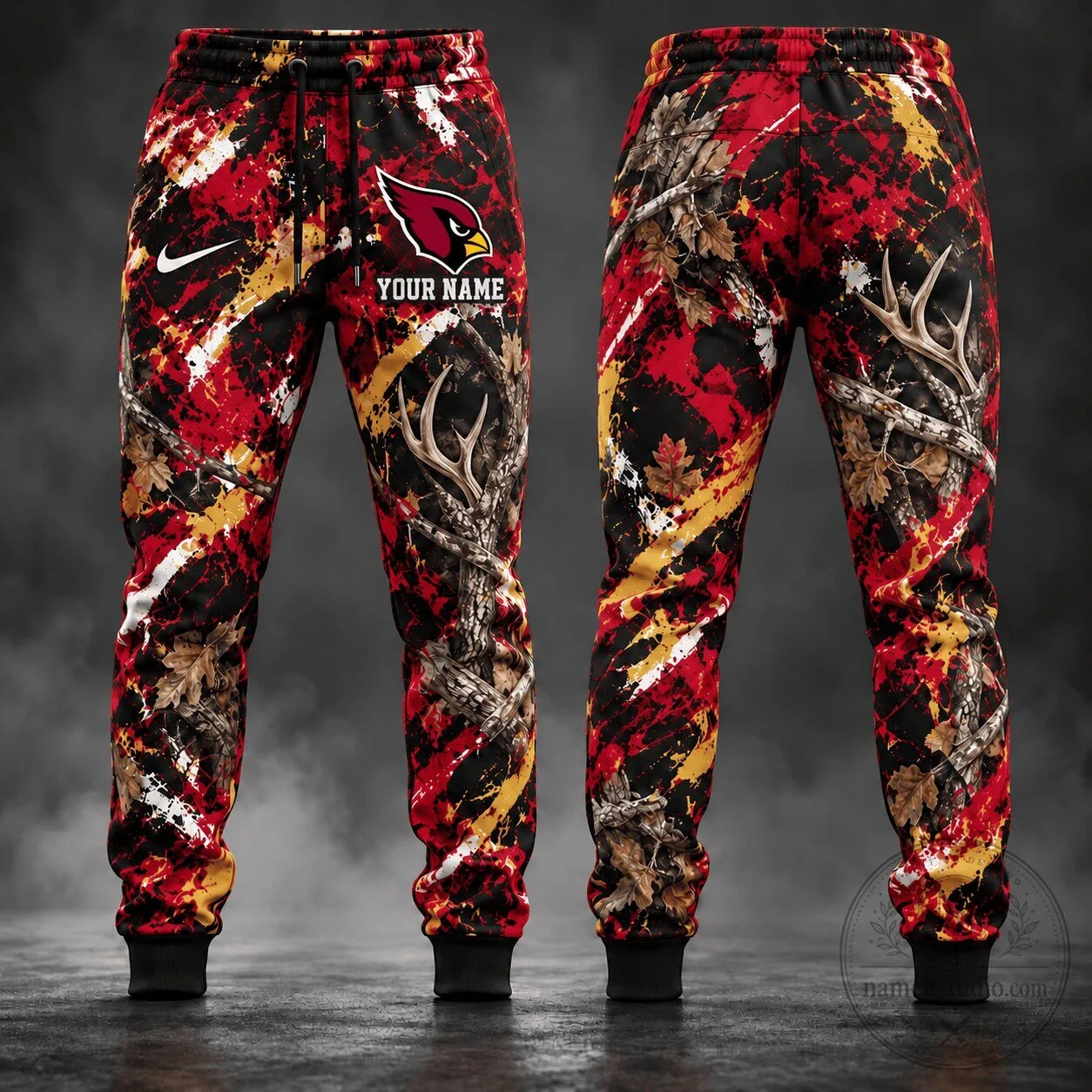 Arizona Cardinals Camouflage Hunting Personalized Jogger Pants