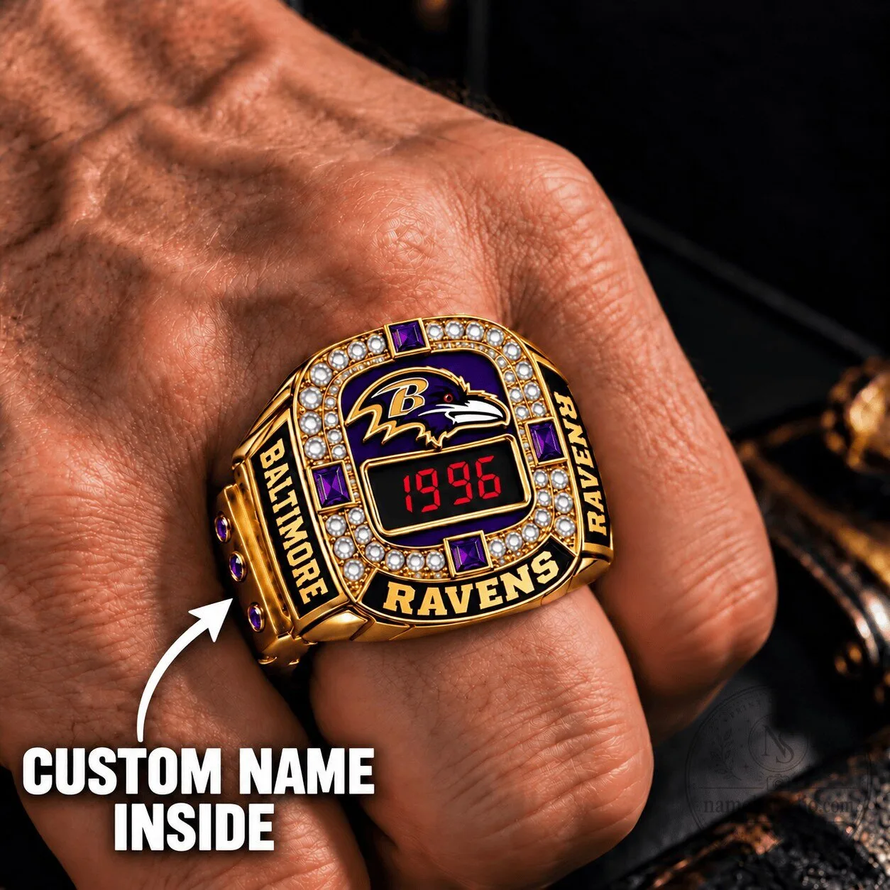 Baltimore Ravens NFL Football Team Super Bowl Championship Ring