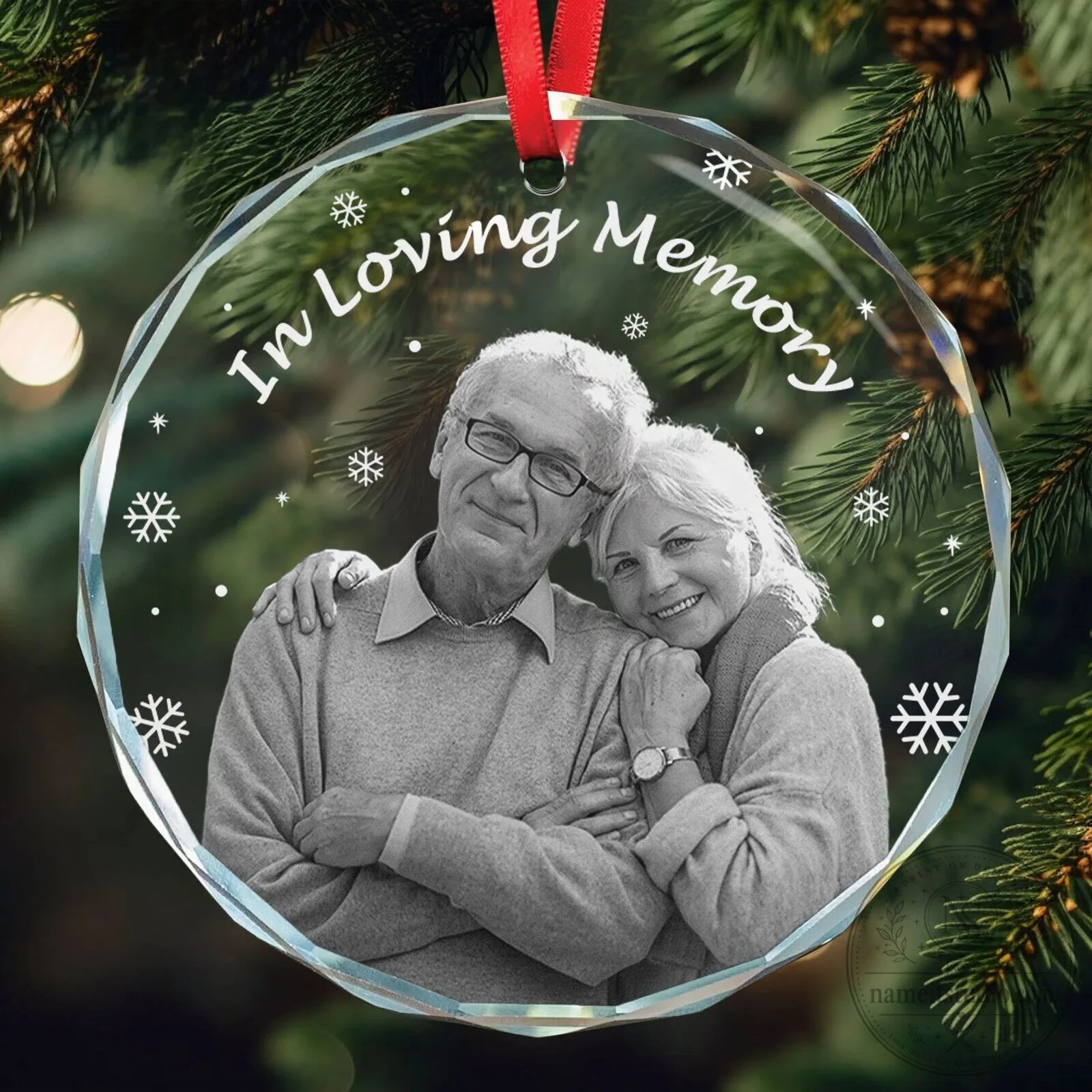 Personalized In Loving Memory Photo Christmas Tree Ornament 5 Personalized In Loving Memory Photo Christmas Tree Ornament