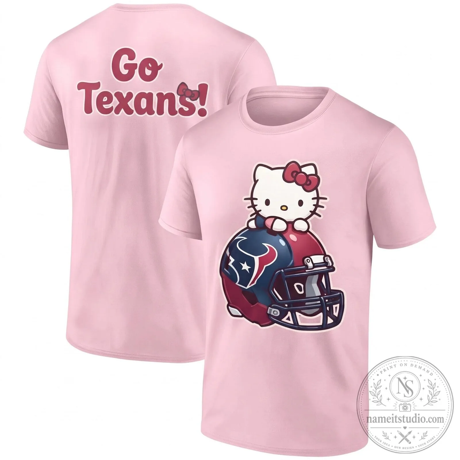 Hello Kitty Houston Texans Football Team Fan T-Shirt 14 Hello Kitty Houston Texans Football Team Fan T-Shirt