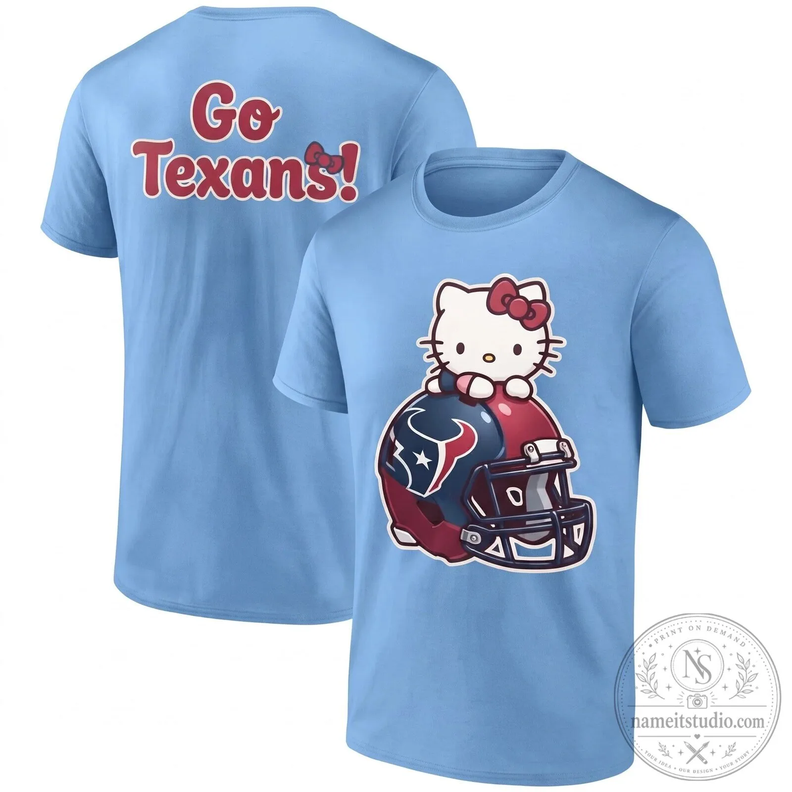 Hello Kitty Houston Texans Football Team Fan T-Shirt 15 Hello Kitty Houston Texans Football Team Fan T-Shirt