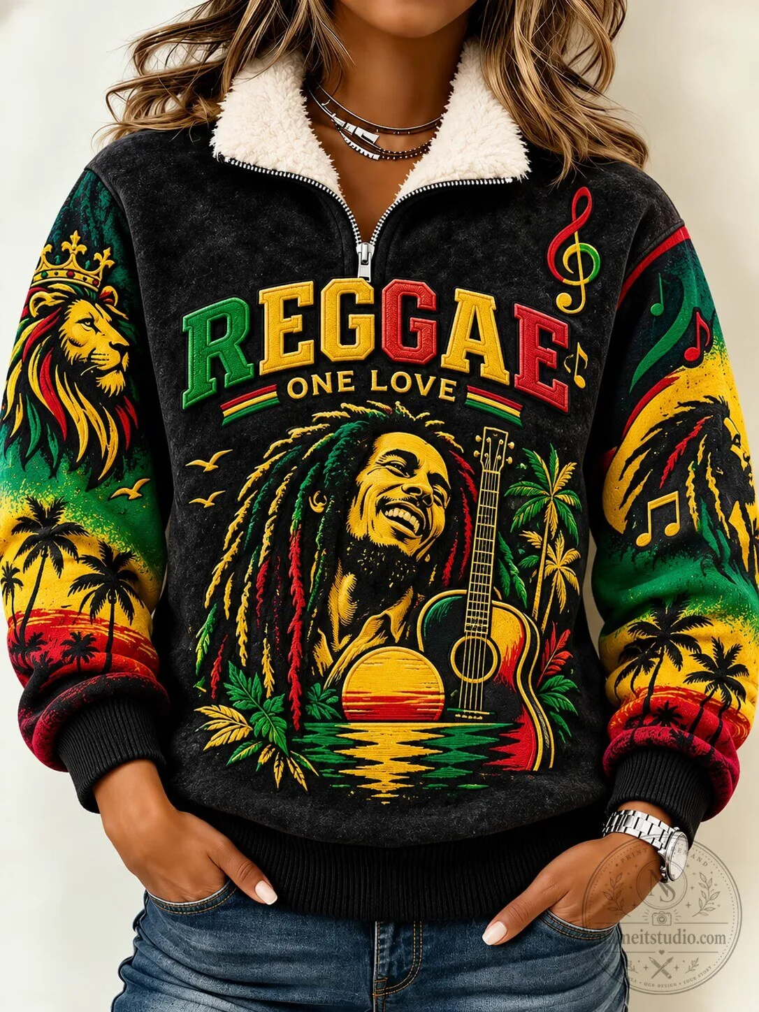 Bob Marley Reggae One Love Music Festival Sweatshirt 1 Bob Marley Reggae One Love Music Festival Sweatshirt