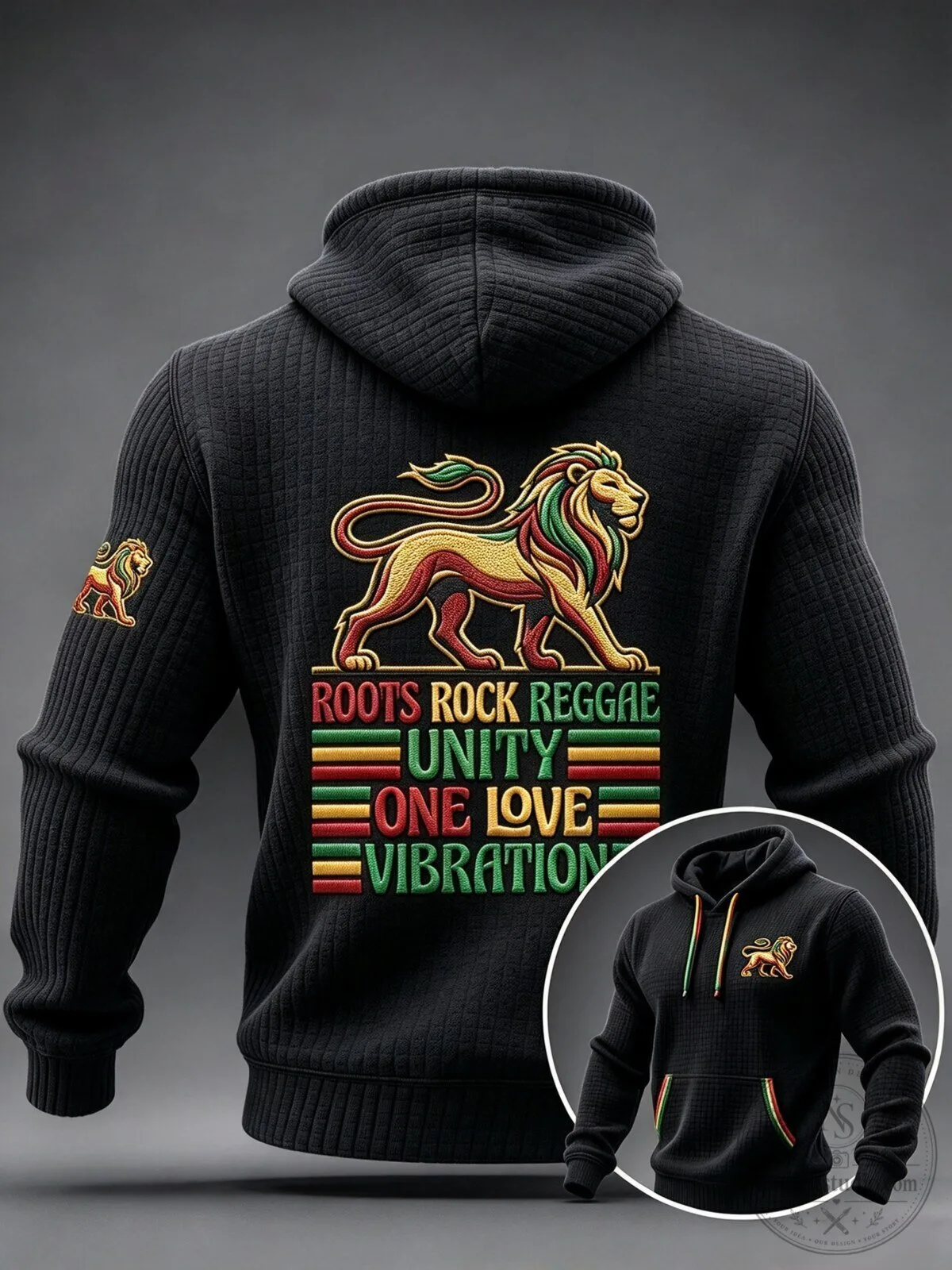 Roots Rock Reggae Unity One Love Lion of Judah Hoodie 1 Roots Rock Reggae Unity One Love Lion of Judah Hoodie