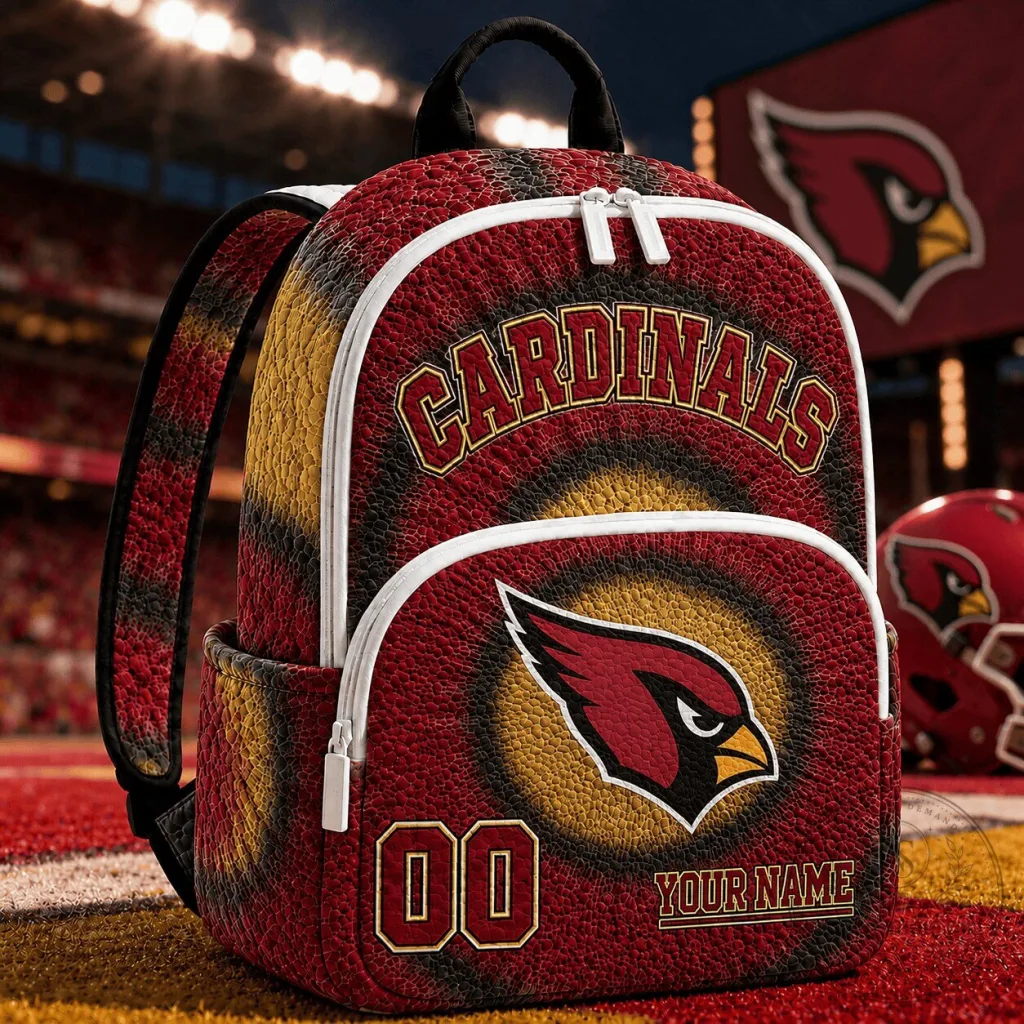 Arizona Cardinals NFL Football Team Custom Backpack Arizona Cardinals NFL Football Team Custom Backpack
