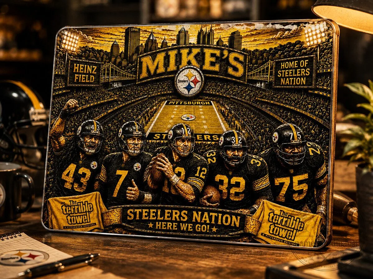 Pittsburgh Steelers Football Team Heinz Field Wooden Wall Art