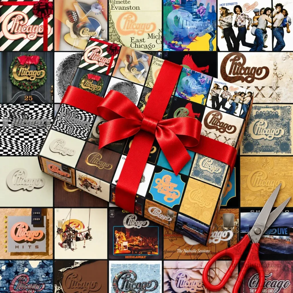 Chicago Band Album Covers Music Collage Wrapping Paper Roll Chicago Band Album Covers Music Collage Wrapping Paper Roll