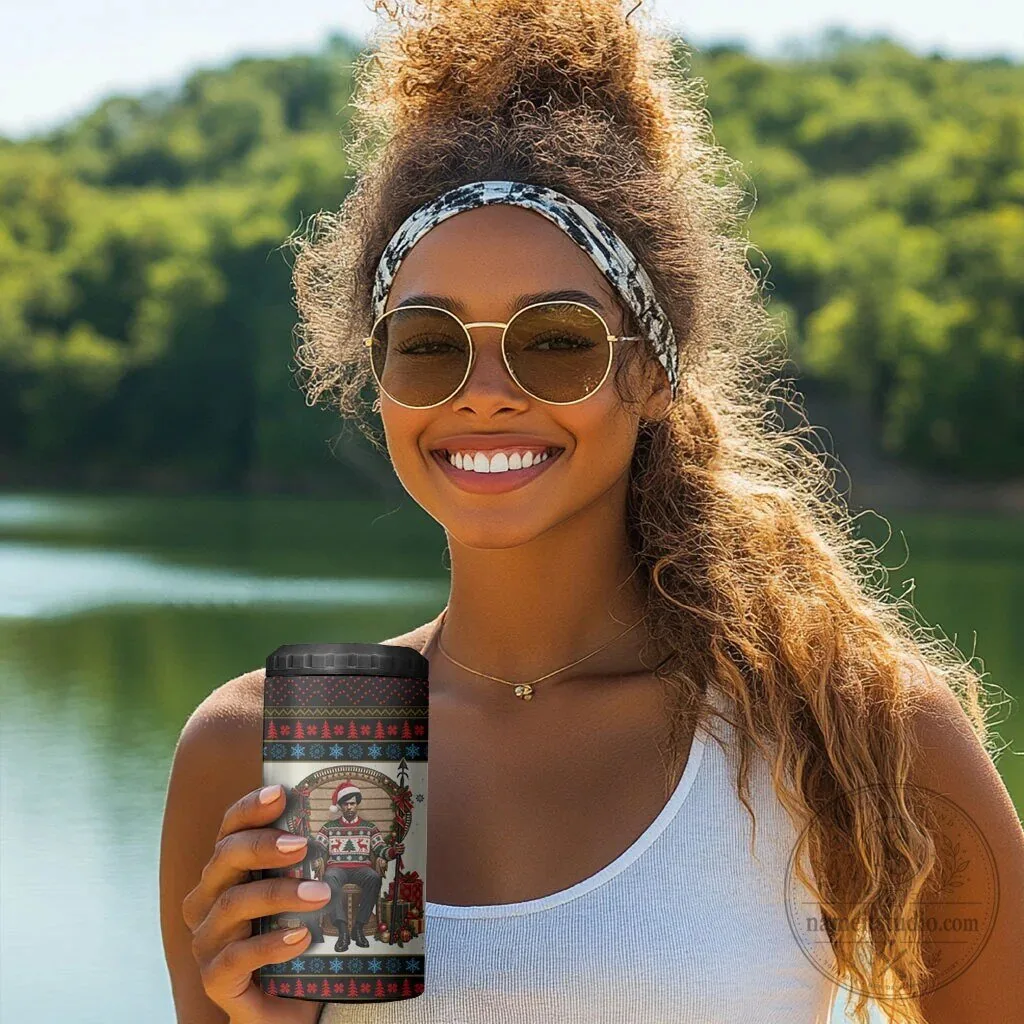 Huey P. Newton Black Panther Christmas Ugly Sweater Can Cooler Tumbler 11 Huey P. Newton Black Panther Christmas Ugly Sweater Can Cooler Tumbler