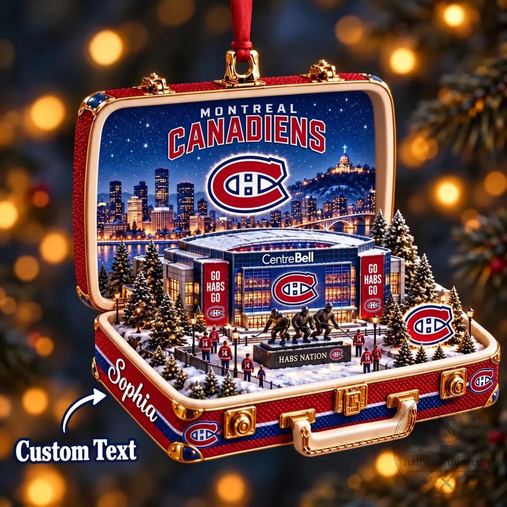 Montreal Canadiens Hockey Team Christmas Ornament Montreal Canadiens Hockey Team Christmas Ornament