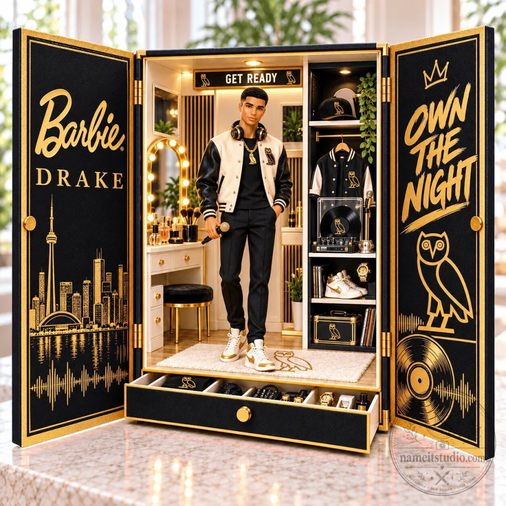 Drake Commemorative Barbie Own The Night Collector's Edition Figurine Drake Commemorative Barbie Own The Night Collector's Edition Figurine