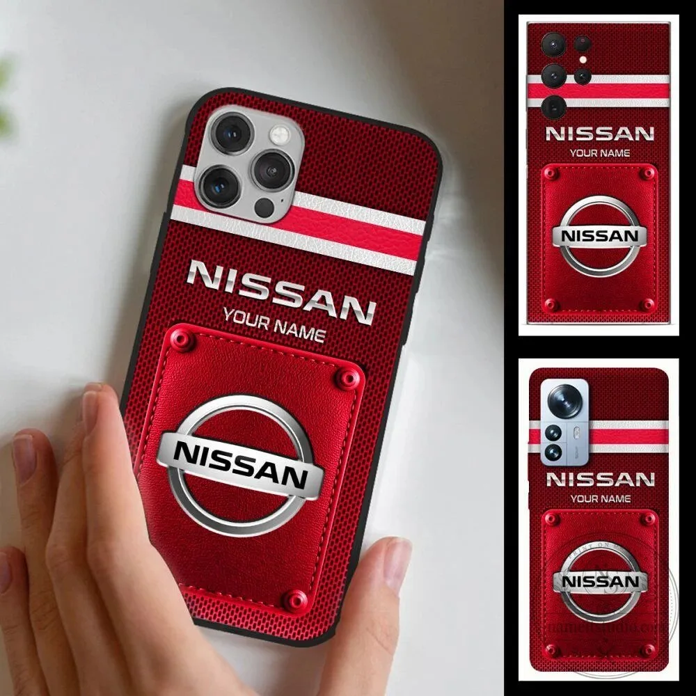 Nissan Custom Name Red Stripes Phone Case for All Phone Models 1 Nissan Custom Name Red Stripes Phone Case for All Phone Models