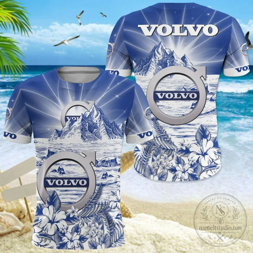 Volvo Car Logo Blue Mountain Summer Beach Hawaiian Shirt 17 Volvo Car Logo Blue Mountain Summer Beach Hawaiian Shirt