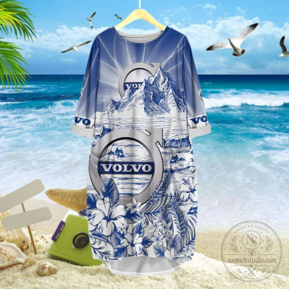 Volvo Car Logo Blue Mountain Summer Beach Hawaiian Shirt 18 Volvo Car Logo Blue Mountain Summer Beach Hawaiian Shirt