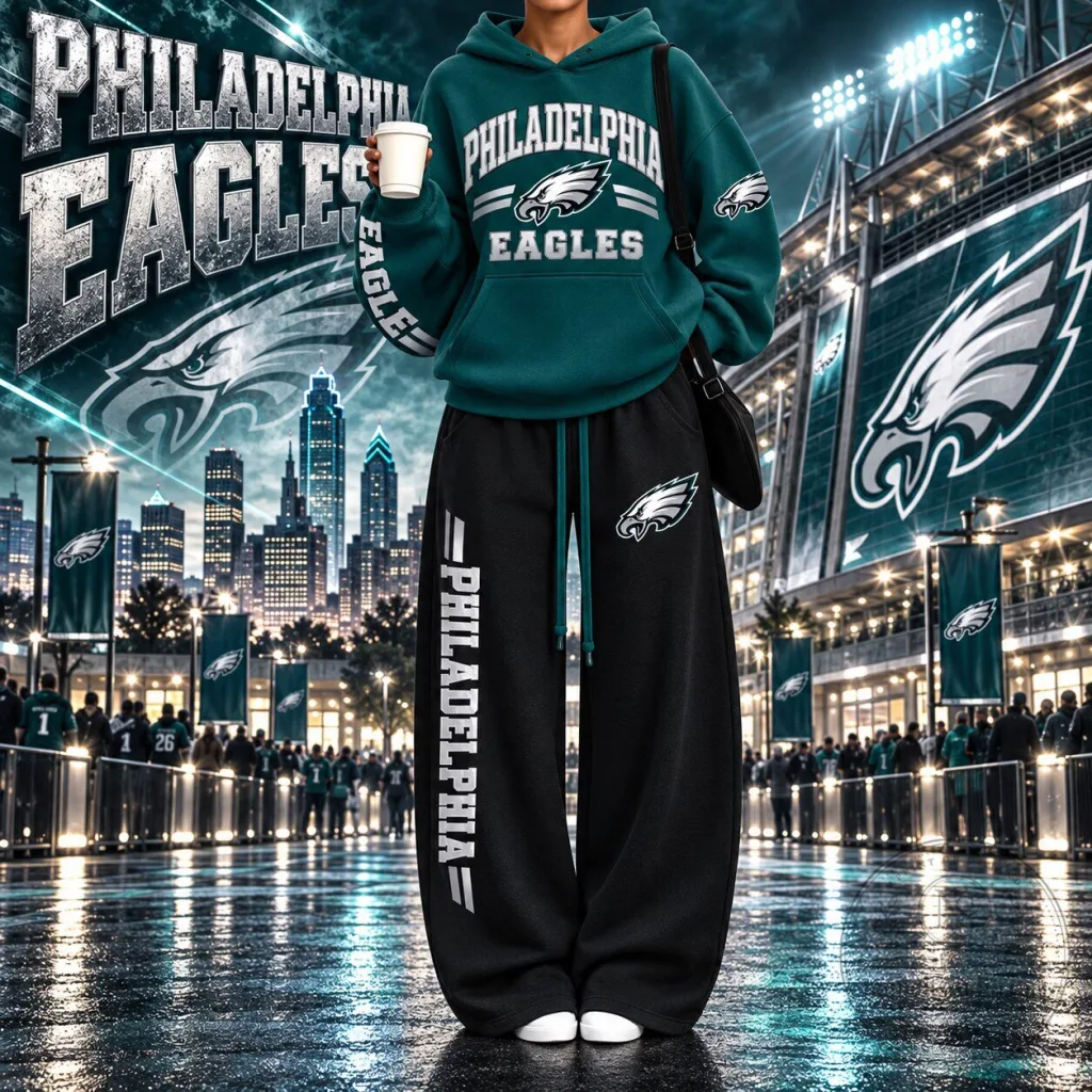 Philadelphia Eagles Vintage Plush Graphic Hoodie Philadelphia Eagles Vintage Plush Graphic Hoodie